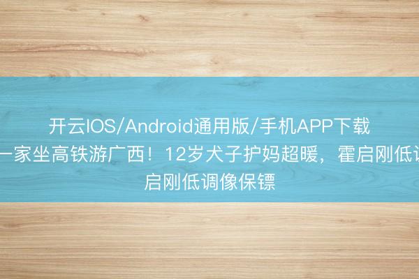 开云IOS/Android通用版/手机APP下载 郭晶晶一家坐高铁游广西！12岁犬子护妈超暖，霍启刚低调像保镖
